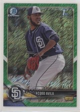 2018 Bowman Chrome Prospects Green Shimmer Refractor 34/99 Pedro Avila e6q