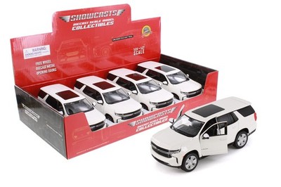 2021 CHEVY TAHOE WHITE 1/26 DIECAST CAR SHOWCASTS 37533 (1 CAR NO BOX)
