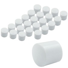 Door Stop Rubber Tip Replacement 24 PCS White End Cap Universal for Door Bumper