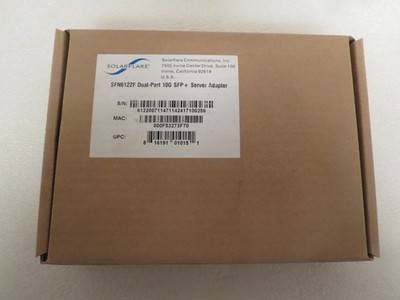SOLARFLARE SFN6122F DUAL PORT SFP+ 10GBE PCI-E SERVER ADAPTER