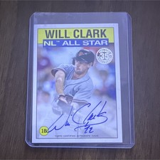Topps 2021 1986 All-Star Autograph Will Clark San Francisco Giants 86AS-WC