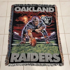 Tapestry Oakland Raiders Throw Blanket The Northwest Company NFL Vintage