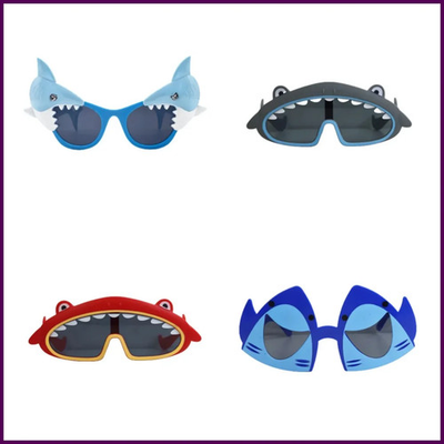 #ad Shark Sunglasses Birthday Party Shark Photo Pavilion Props Ocean Pool Party $7.20