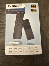 Smart TV Stick 4K UHD Chromecast Built in Android TV Google Assistant W/ Remote
