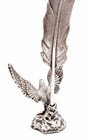 Vintage Sterling Silver Eagle Bird Pen Holder & Feather Pen Handmade Estate 93g — photo 3