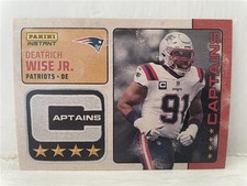 Deatrich Wise Jr. 2024 Panini Captains NFL #20 Card New England Patriots 1/351