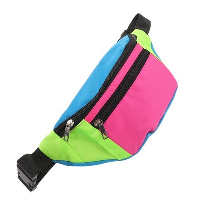 Unisex Neon Waist Bag with Retro Style Designed for Comfort and Practical Use