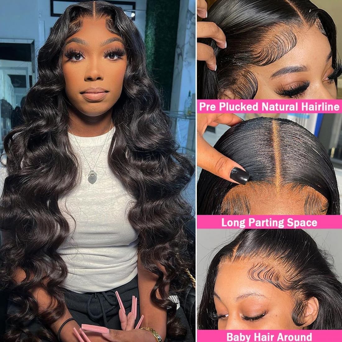 Body Wave Lace Front Wigs Human Hair Wigs for Women 150% Density