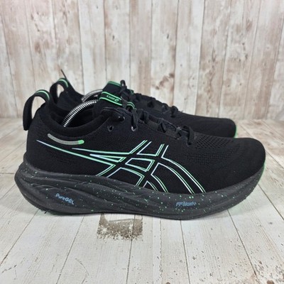 Asics Gel Nimbus 25 Mens Running Shoes Black Green 1011B794 Size 11