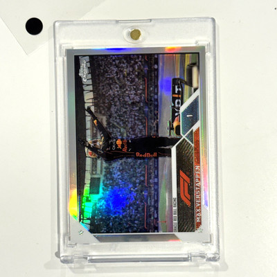 2023 Topps Chrome Formula 1 F1 Max Verstappen Celebration Image Variation SSP #1