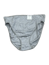 Charter Club Everyday Cotton High-Cut Brief Underwear, Gray Size XL 9931