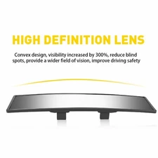 Car Interior Rear View Mirror Clear View Wide Angle Rear View Panoramic Mirror#&