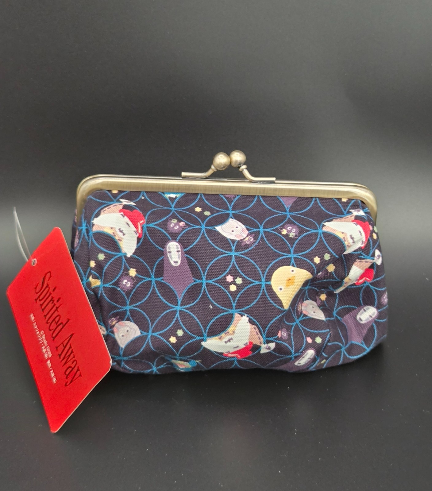 Monedero Spirited Away, bolsa con broche reforzado, dioses y Konpeito con encanto de bolso