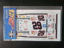 2001 Kevin Harvick 29 Goodwrench Rookie 1:24 Decal Waterslide Slixx 1:25 Decals