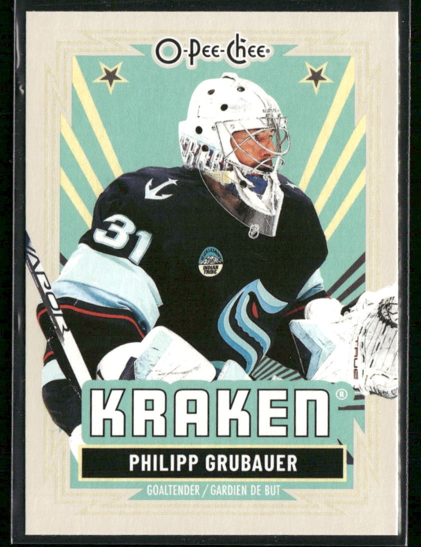 2025-26 O-Pee-Chee Philipp Grubauer Retro #104 Seattle Kraken