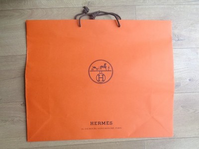HERMES Große Lauftasche Hermès Papier orange 60x49x19cm Fashion Shopping Bag