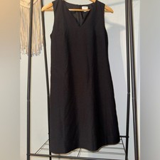 J. Crew Black Sleeveless V-Neck Mini Dress