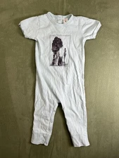 Kate Quinn Baby Blue Short Sleeve Redwoods Romper 12-18 Months