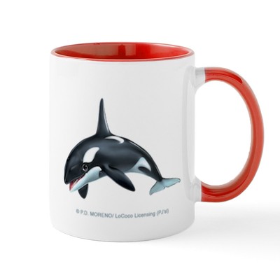CafePress PD Moreno's Killer Whale 11 Oz Ceramic Mug 11 oz Mug (969616537)