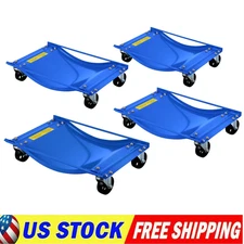2/4PC Heavy Duty Car Wheel Dolly Set –2500 lbs Each Tire Skate with 3.5" Casters