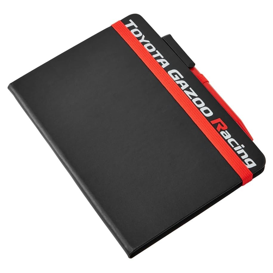 Toyota Gazoo WEC Official Notebook / Notepad / Journal / Pen Set / Black Red