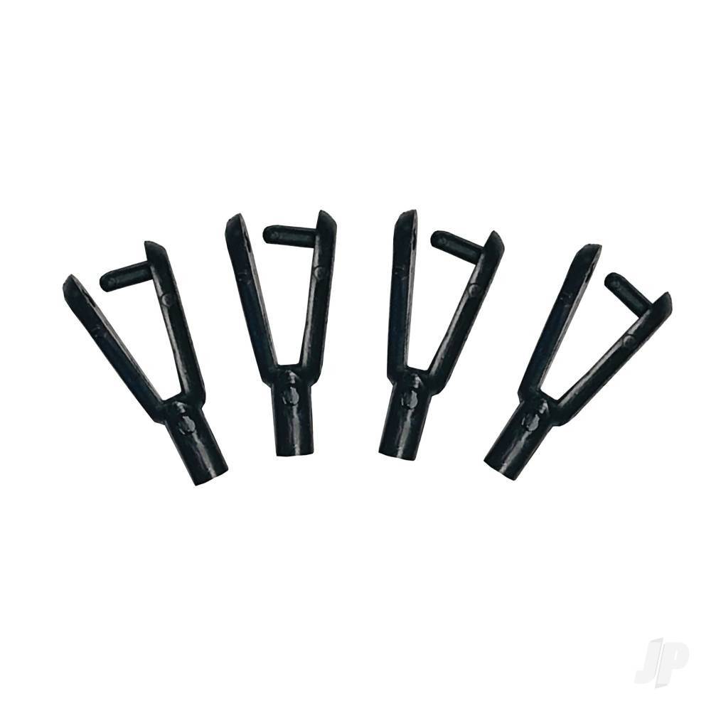Dubro 1.3 / 1.4mm Metric Rod Clevis RC Plane Pushrod (4)