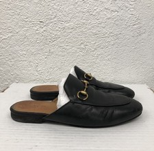 Gucci Horsebit Leather Black Princetown EU 36.5 US 6.5 Slip On J267