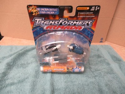 2003 Transformers Armada Mini Con Night Attack Broadside Fetch Scattor New MOC