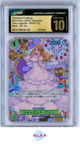 CHARLOTTE PUDDING TWO LEGENDS OP08 SP VER. OP03-112 ONE PIECE CGC PRISTINE 10