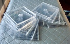 CD / DVD / BLU-RAY Single Regular Jewel Cases CLEAR LOT OF 10
