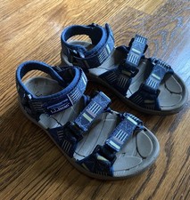 L.L. Bean Katahdin  Sandals Kids Blue/Green Aztec Verigrip LL Water Shoes Size 10