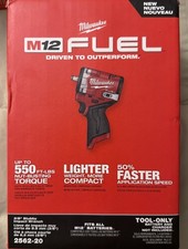 NEW Milwaukee 2562-20 M12 FUEL 12V 3/8" Stubby Impact Wrench - Bare Tool BOXED