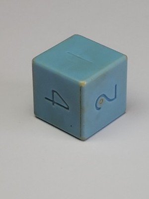 Vintage Mentzer Dice d6 Blue uninked rpg ad&d dice Dungeons And Dragons 