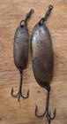 Lot of 9 Vintage Fishing Lures, Heddon Tadpolly,  RM Co. Minnow, Pflueger Spoons — photo 2