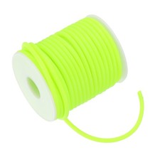 16.4 Yards Hollow Pipe Tubing Rubber Cord Knitting Barber Cord, Bright Yellow