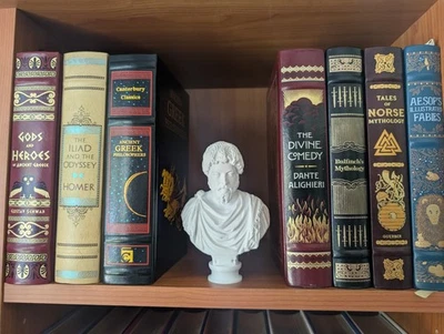 Small White Bust Of Roman Emperor Marcus Aurelius