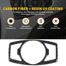Headlight Switch Cover Trim for Ford F150 & Mustang 2015-2017 Carbon Fiber Grain