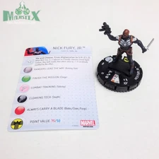 Heroclix Nick Fury, Agent of SHIELD set Nick Fury, Jr. #001 Fast Forces w/card!