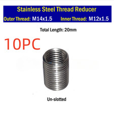 10X Thread Reducer M14 M14x1.5 to Female M12 M12x1.5 Fitting Male Insert Adapter
