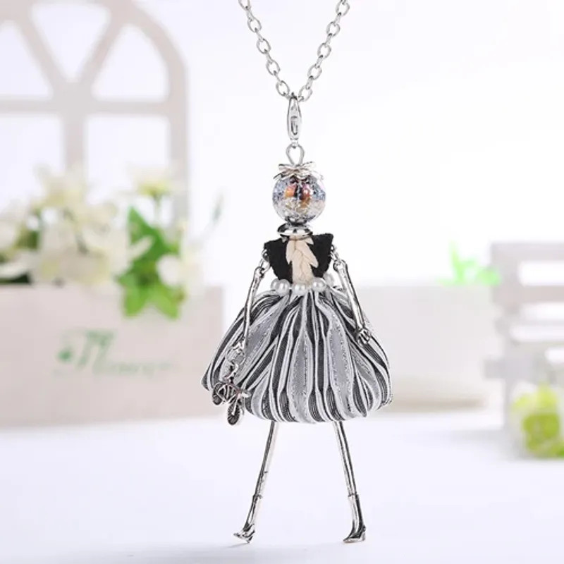 YLWHJJ brand doll cute women necklace & pendant long chain new handmade sweater