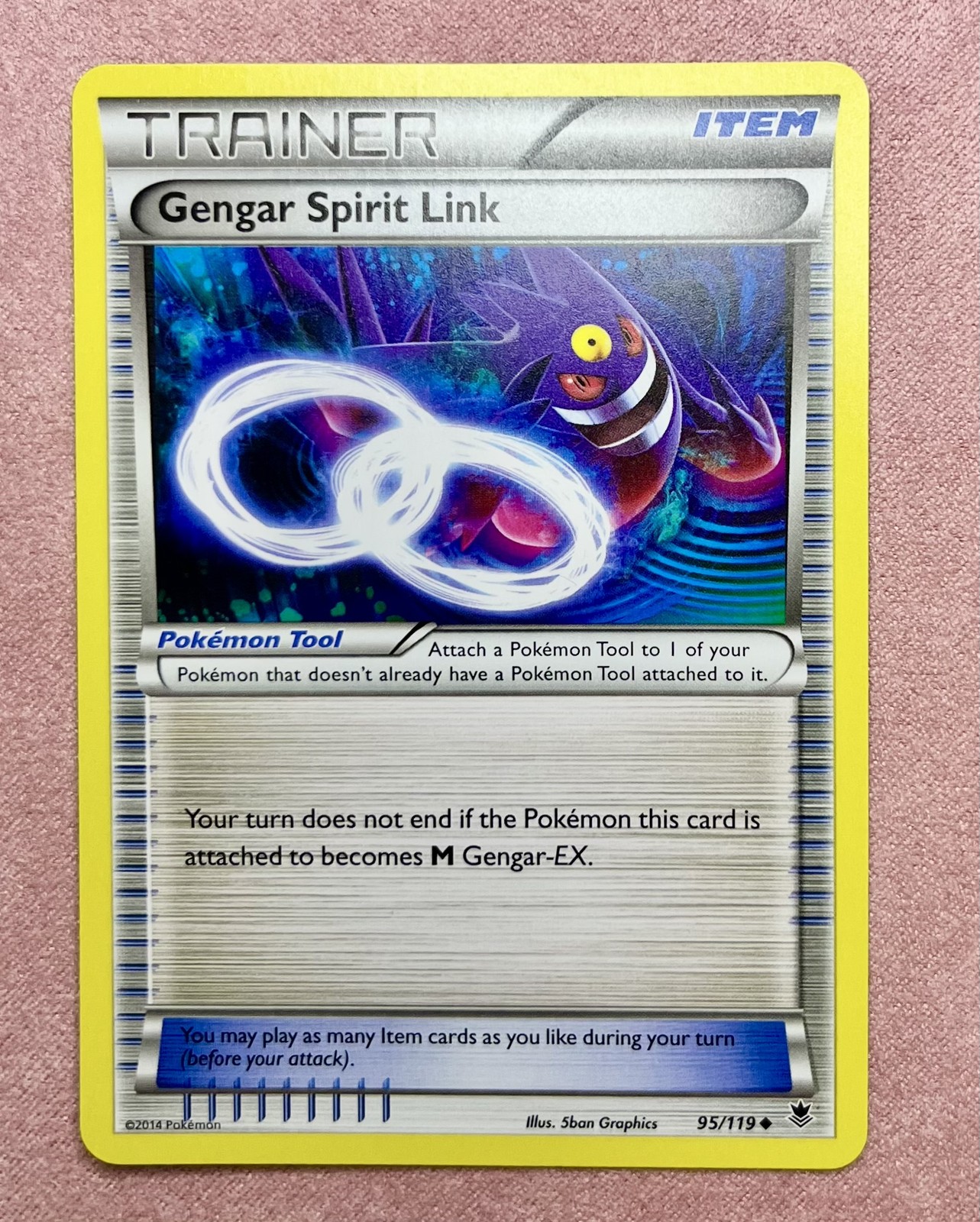 Gengar Spirit Link | 95/119 | Phantom Forces | 2014 Pokemon Uncommon | LP