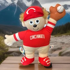 VTG NWT Cincinnati Reds Good Stuff Plush 12” Teddy 1992 MLB Big Red Machine🔥