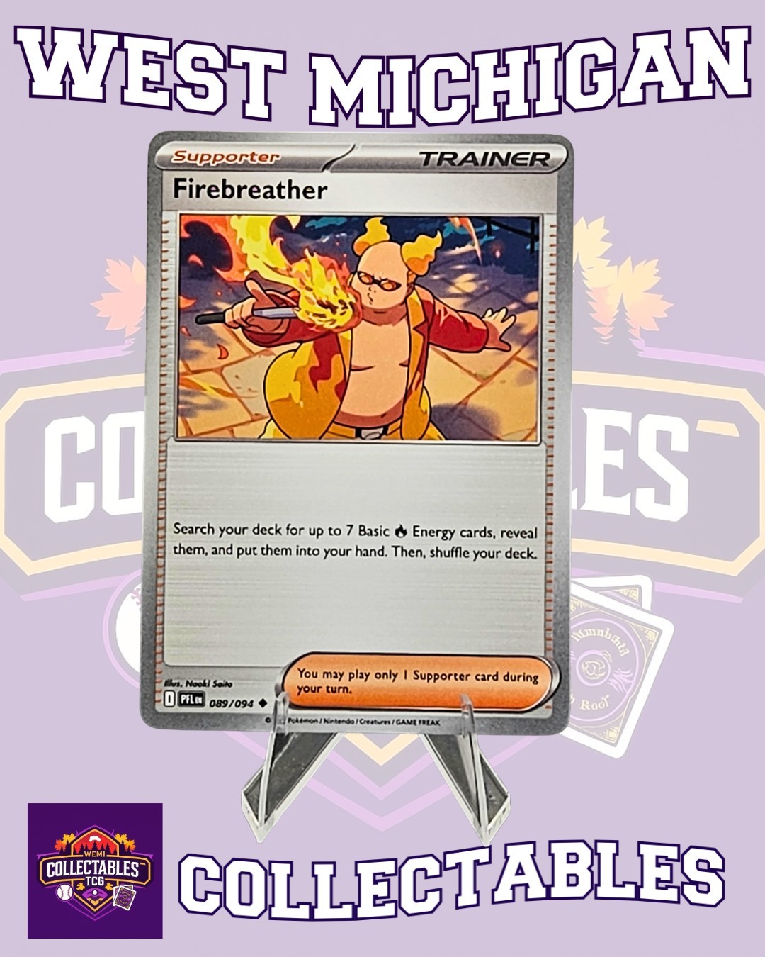 Firebreather 089/094 Me02: Phantasmal Flames Regular - Pokemon TCG NM