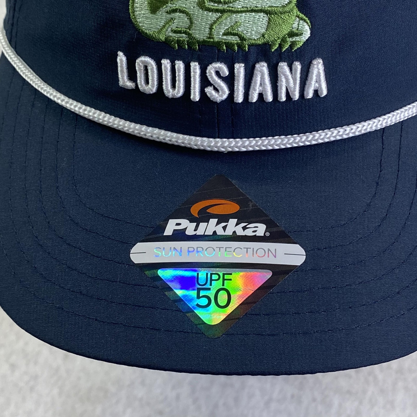 TPC Louisiana Hat Cap Snap Back Mens Navy Pukka Golf UPF 50 Tech Fabric