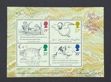 GB Stamps 1988 MS1409 'Edward Lear' Miniature Sheet MS1409 MNH