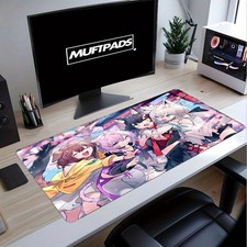 40 90cm1pc Large Anime Gaming Mouse Pad  Desk Mat with Non-Slip Rubber Base, Du