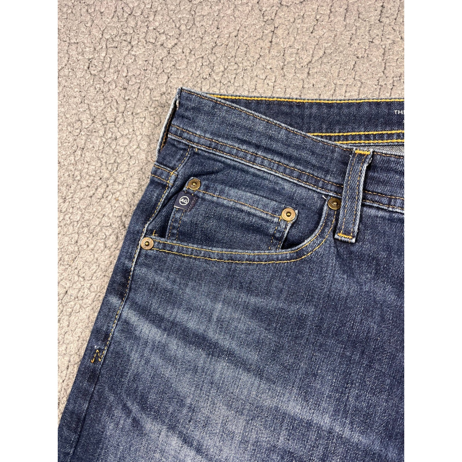 AG Adriano Goldschmied Mens The Everett Slim Straight Blue Jeans 35x32 (36x28) thumbnail 3