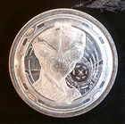 2022 UFO Aliens Ghana Mint Republic Rare Space Bullion-0.999 Silver 1 Oz Coin