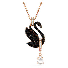 Swarovski Swan pendant Swan Black Rose gold-tone plated 5678045 Gift For Her
