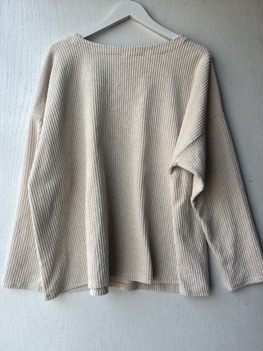 Suéter Pullover J. Jill Chenille Cuello en V Crema Talla Grande 3X - Imagen 3 de 7